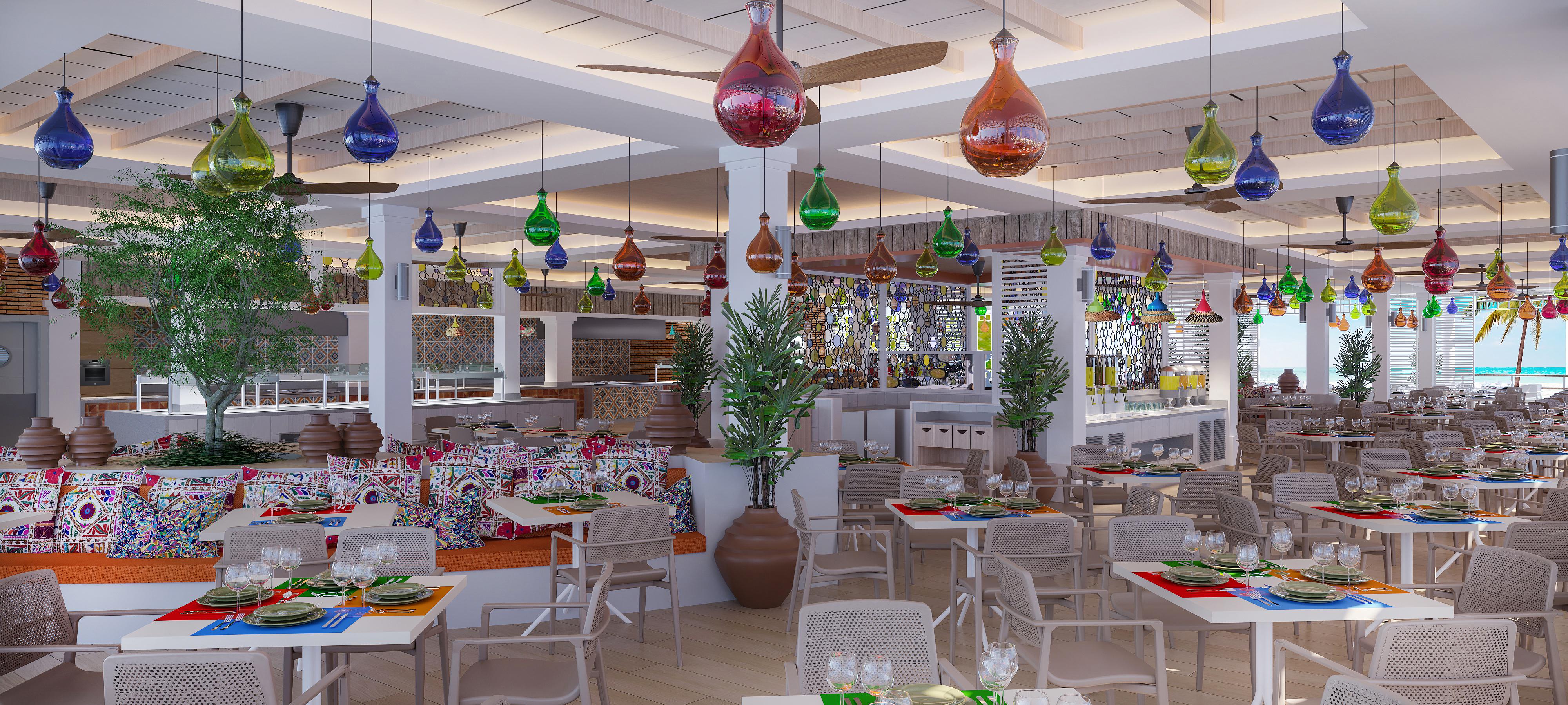 Bahia Principe Grand Bavaro Punta Cana Exterior foto The buffet at the resort